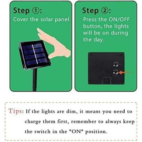 Purple and Green Solar Halloween Lights Outdoor, 2 Pack 240LED 95FT Solar - Picture 6 of 7